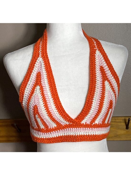 SHEIN Other - Crochet Halter Top Bikini Bralette Boho Beach Party Festival Layering Shein S/M